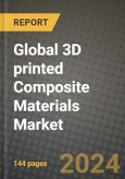 2024 Global 3D printed Composite Materials Market Outlook Report: Industry Size, Market Shares Data, Insights, Growth Trends, Opportunities, Competition 2023 to 2031- Product Image