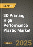 2025 3D Printing High Performance Plastic Market Outlook Report: Industry Size, Market Shares Data, Insights, Growth Trends, Opportunities, Competition 2024 to 2032- Product Image