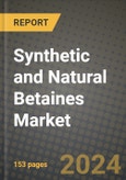 2023 Synthetic and Natural Betaines Market Outlook Report - Market Size, Market Split, Market Shares Data, Insights, Trends, Opportunities, Companies: Growth Forecasts by Product Type, Application, and Region from 2022 to 2030- Product Image
