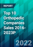 Top 10 Orthopedic Companies Sales 2016-2023P- Product Image