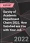 Survey of Academic Department Chairs 2022, How Satisfied are You with Your Job - Product Image