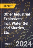 2024 Global Forecast for Other Industrial Explosives; Incl. Water Gel and Slurries, Etc (2025-2030 Outlook) - Manufacturing & Markets Report- Product Image