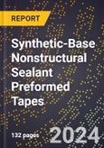 2024 Global Forecast for Synthetic-Base Nonstructural (Non-Load-Bearing) Sealant Preformed Tapes (Butyl, Polybutene, Etc.) (2025-2030 Outlook) - Manufacturing & Markets Report- Product Image