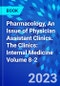Pharmacology, An Issue of Physician Assistant Clinics. The Clinics: Internal Medicine Volume 8-2 - Product Thumbnail Image