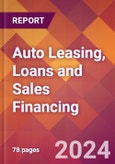 Auto Leasing, Loans and Sales Financing - 2024 U.S. Market Research Report with Updated Recession Risk Forecasts- Product Image
