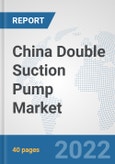 China Double Suction Pump Market: Prospects, Trends Analysis, Market Size and Forecasts up to 2028- Product Image