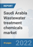 Saudi Arabia Wastewater treatment chemicals market: Prospects, Trends Analysis, Market Size and Forecasts up to 2028- Product Image