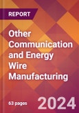 Other Communication and Energy Wire Manufacturing - 2024 U.S. Market Research Report with Updated Recession Risk Forecasts- Product Image