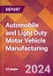 Automobile and Light Duty Motor Vehicle Manufacturing - 2024 U.S. Market Research Report with Updated Recession Risk Forecasts - Product Thumbnail Image