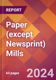 Paper (except Newsprint) Mills - 2024 U.S. Market Research Report with Updated Recession Risk Forecasts- Product Image