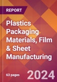 Plastics Packaging Materials, Film & Sheet Manufacturing - 2024 U.S. Market Research Report with Updated Recession Risk Forecasts- Product Image