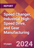 Speed Changer, Industrial High-Speed Drive, and Gear Manufacturing - 2024 U.S. Market Research Report with Updated Recession Risk Forecasts- Product Image