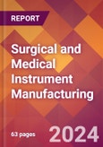 Surgical and Medical Instrument Manufacturing - 2024 U.S. Market Research Report with Updated Recession Risk Forecasts- Product Image