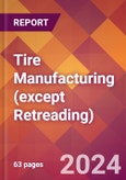 Tire Manufacturing (except Retreading) - 2024 U.S. Market Research Report with Updated Recession Risk Forecasts- Product Image