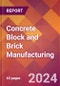 Concrete Block and Brick Manufacturing - 2024 U.S. Market Research Report with Updated Recession Risk Forecasts - Product Image
