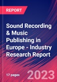 Sound Recording & Music Publishing in Europe - Industry Research Report- Product Image