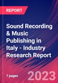 Sound Recording & Music Publishing in Italy - Industry Research Report- Product Image