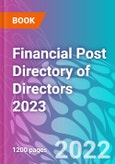 Financial Post Directory of Directors 2023- Product Image