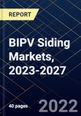 BIPV Siding Markets, 2023-2027- Product Image