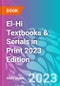 El-Hi Textbooks & Serials in Print 2023 Edition - Product Thumbnail Image