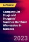 Company List - Drugs and Druggists' Sundries Merchant Wholesalers in Morocco - Product Image