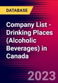 Company List - Drinking Places (Alcoholic Beverages) in Canada- Product Image