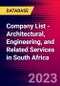Company List - Architectural, Engineering, and Related Services in South Africa - Product Thumbnail Image