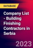 Company List - Building Finishing Contractors in Serbia- Product Image