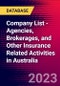 Company List - Agencies, Brokerages, and Other Insurance Related Activities in Australia - Product Image