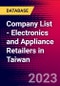 Company List - Electronics and Appliance Retailers in Taiwan - Product Thumbnail Image