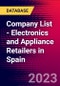 Company List - Electronics and Appliance Retailers in Spain - Product Thumbnail Image