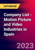 Company List - Motion Picture and Video Industries in Spain- Product Image