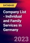 Company List - Individual and Family Services in Germany - Product Image