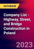 Company List - Highway, Street, and Bridge Construction in Poland- Product Image