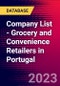 Company List - Grocery and Convenience Retailers in Portugal - Product Image