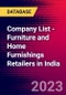 Company List - Furniture and Home Furnishings Retailers in India - Product Thumbnail Image