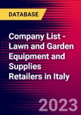 Company List - Lawn and Garden Equipment and Supplies Retailers in Italy- Product Image