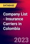 Company List - Insurance Carriers in Colombia - Product Image