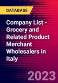 Company List - Grocery and Related Product Merchant Wholesalers in Italy- Product Image