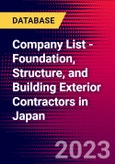 Company List - Foundation, Structure, and Building Exterior Contractors in Japan- Product Image