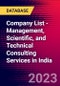 Company List - Management, Scientific, and Technical Consulting Services in India - Product Thumbnail Image