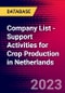 Company List - Support Activities for Crop Production in Netherlands - Product Image