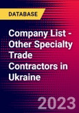 Company List - Other Specialty Trade Contractors in Ukraine- Product Image