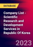 Company List - Scientific Research and Development Services in Republic Of Korea- Product Image