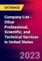 Company List - Other Professional, Scientific, and Technical Services in United States - Product Thumbnail Image