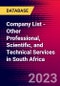 Company List - Other Professional, Scientific, and Technical Services in South Africa - Product Thumbnail Image