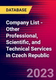Company List - Other Professional, Scientific, and Technical Services in Czech Republic- Product Image