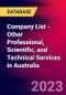 Company List - Other Professional, Scientific, and Technical Services in Australia - Product Thumbnail Image