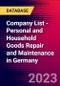 Company List - Personal and Household Goods Repair and Maintenance in Germany - Product Thumbnail Image