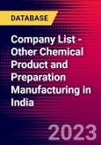 Company List - Other Chemical Product and Preparation Manufacturing in India- Product Image